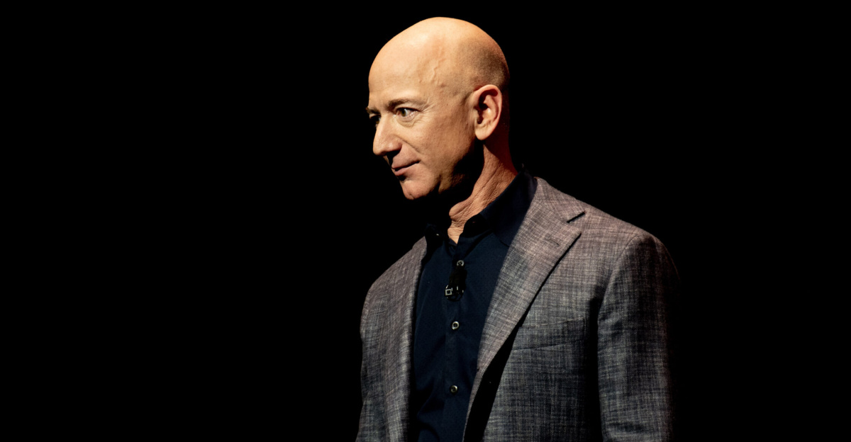 This photo was taken during a Blue Origin event in Washington DC in May, 2019. During the event, Jeff Bezos unveiled the company's prototype lunar lander.