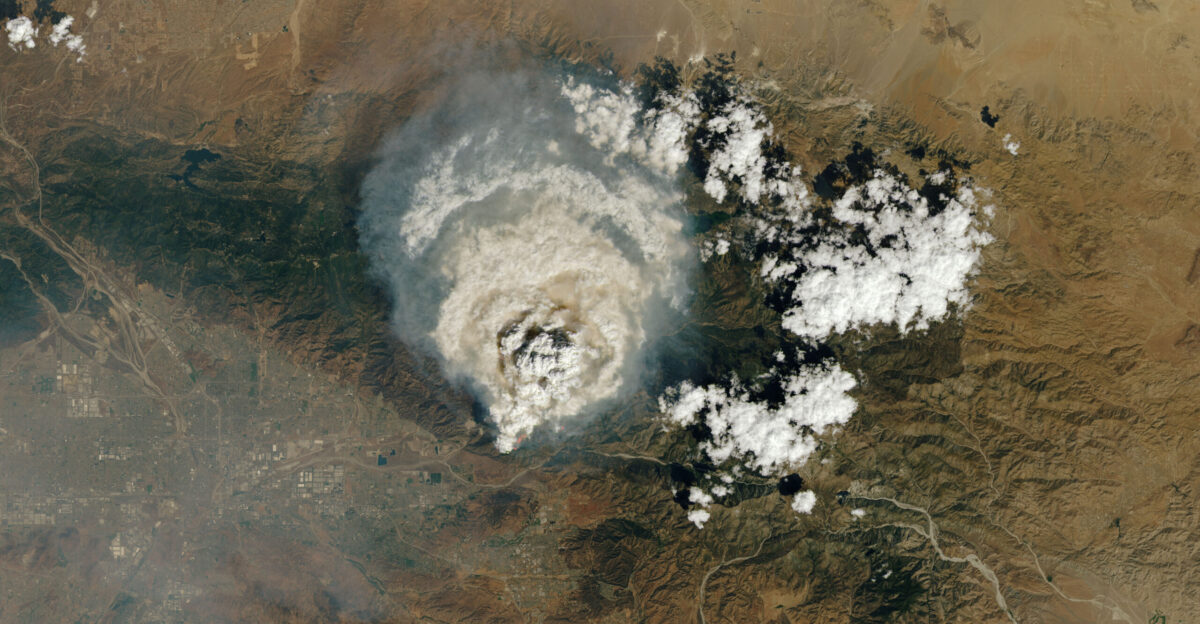 Weather-Making Fire Burns in Southern California