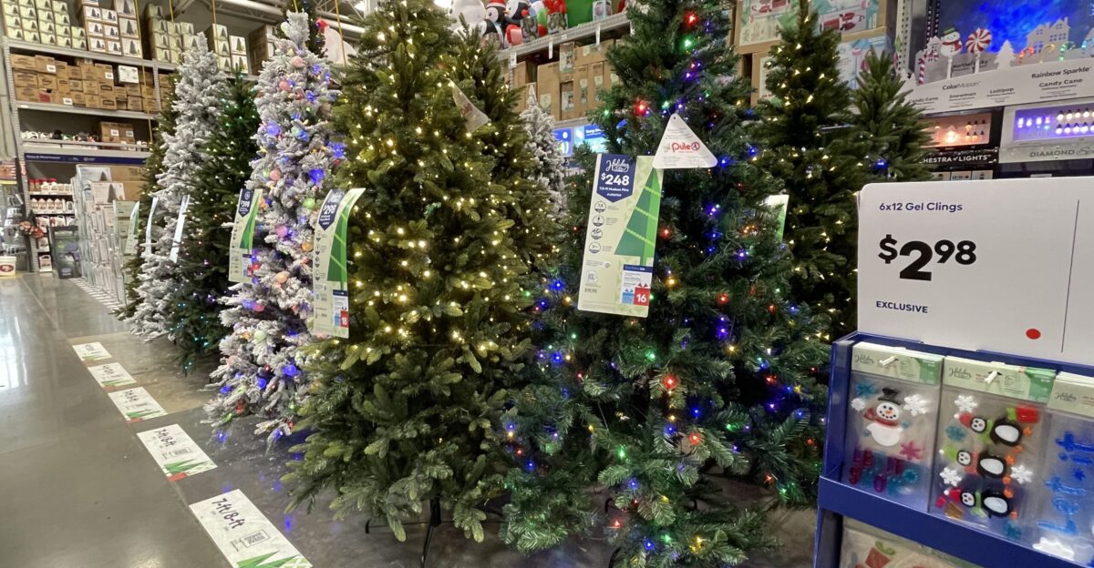 Christmas display at Lowe s in Cotati California