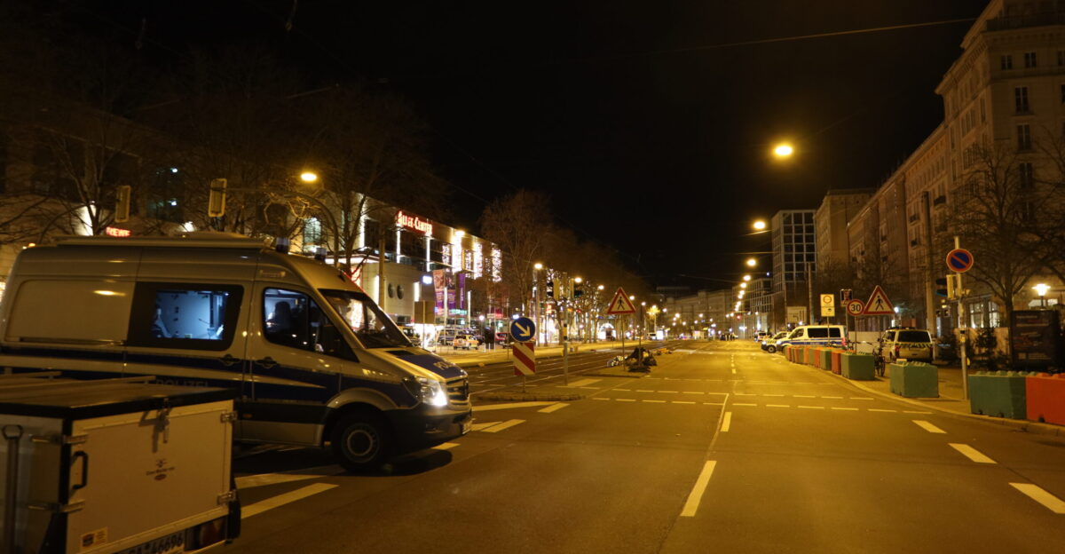 Police barricade after attack on Magdeburg Christmas market