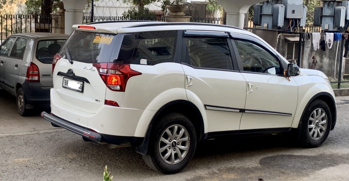 Mahindra XUV SUV at Ashiana Brahmananda East Singhbhum Jamshedpur Jharkhand India Ank Kumar Infosys Limited This is the second generation W7 model