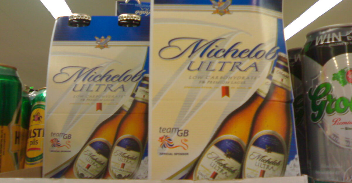 Michelob ULTRA in a supermarket