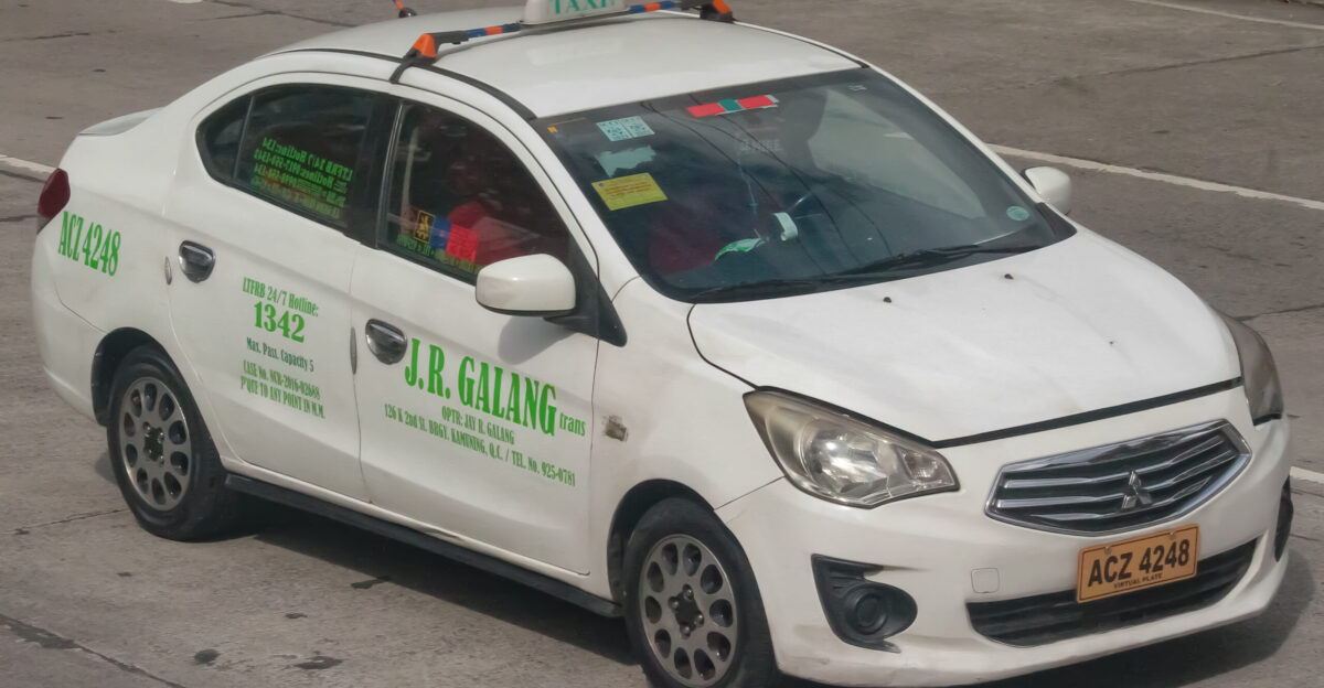 Mitsubishi Mirage G4 JR Galang Trans taxicab operated by Jay R Galang