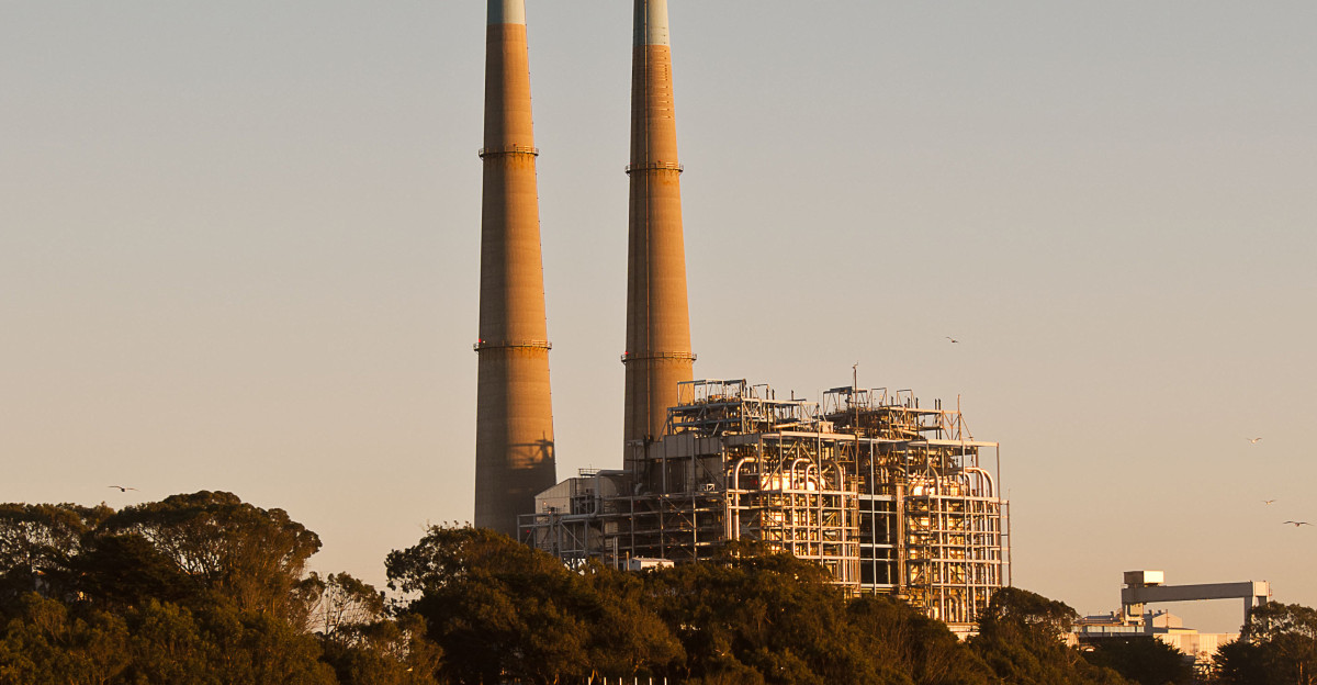 The highest place in Moss Landing is the natural gas plant on Dolan