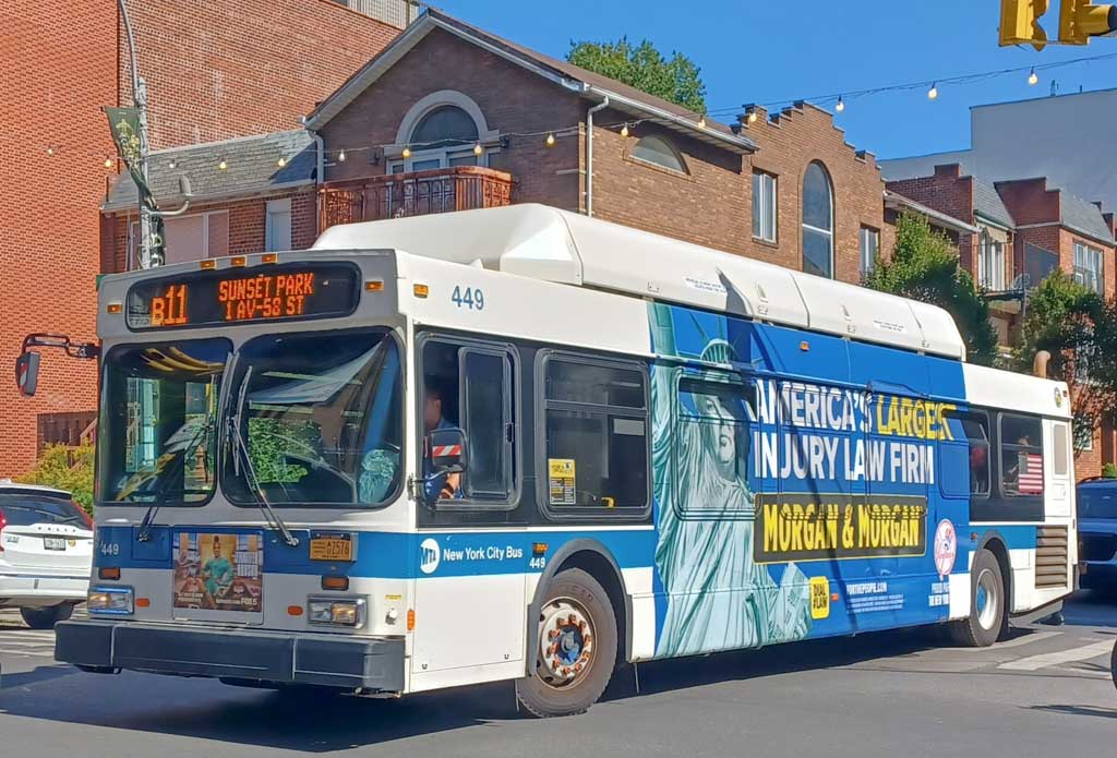 MTA New York City bus - New Flyer C40LF 449