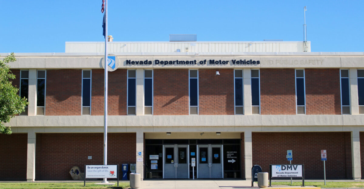 The headquarters of the Nevada Department of Motor Vehicles in Carson City Nevada Photographed on July 4 2020 by user Coolcaesar