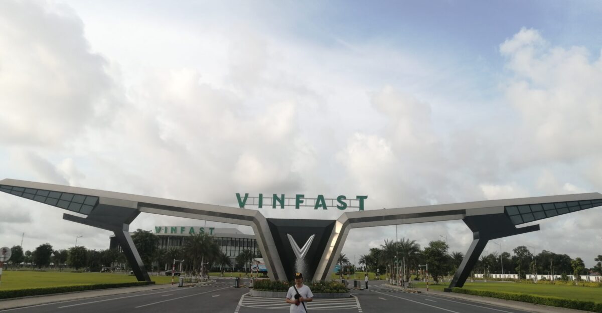 VinFast factory s gate