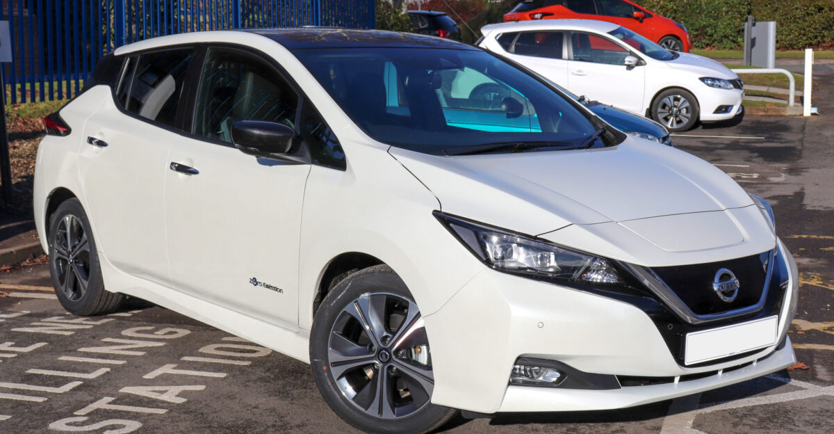 Nissan Leaf Tekna Front jpg Taken in Arbury Nissan Leamington Spa