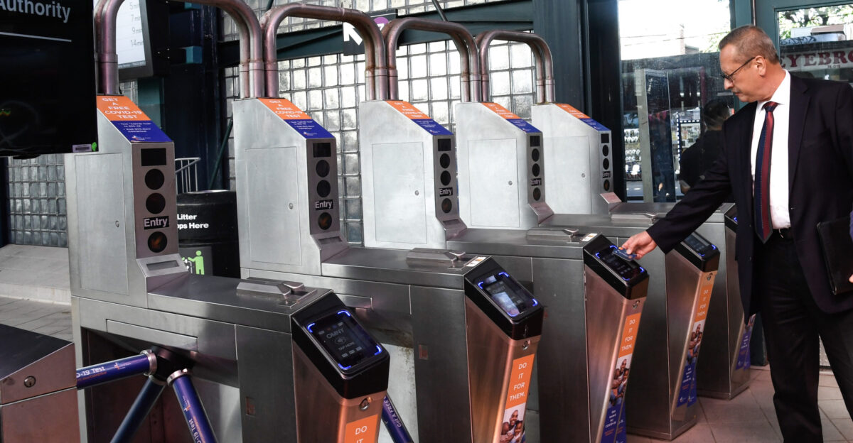 MTA New York City Transit Vice President - Chief Revenue Officer Al Putre announced on Wednesday Sept 1 that its OMNY new fare payment system has now recorded more than 21 million taps and that more 77 of subway stations are now equipped with the OMNY readers that enable customers to pay their fare by a simple tap of their contactless credit card or mobile device Marc A Hermann MTA New York City Transit