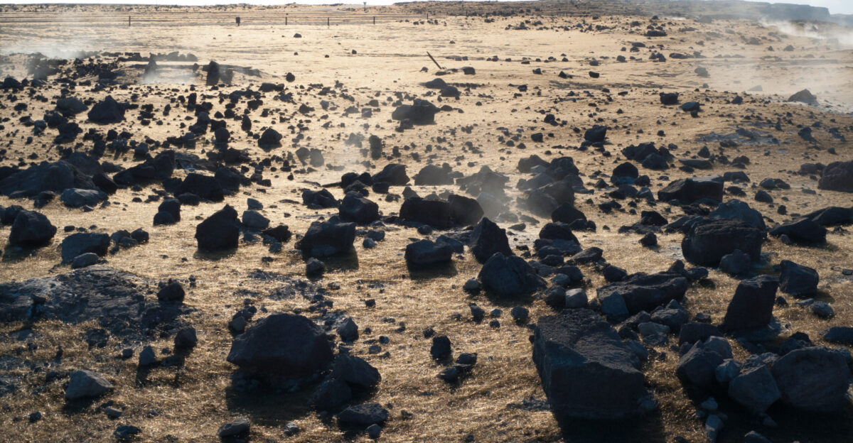 Pele s hair is abundant around Halema uma u Crater and originates from the active spattering lava lake In certain areas there is a nearly continuous carpet of Pele s hair which is highlighted in the afternoon sun