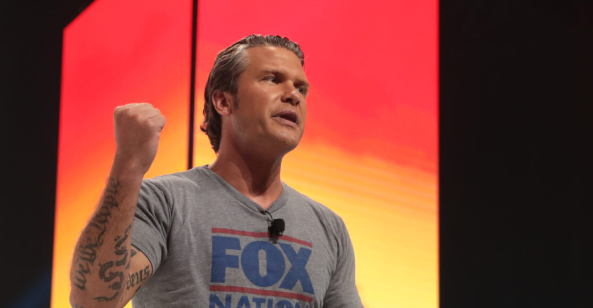 <p>Pete Hegseth speaking with attendees at the 2021 Student Action Summit hosted by Turning Point USA at the Tampa Convention Center in Tampa, Florida.
</p>
Please attribute to Gage Skidmore if used elsewhere.