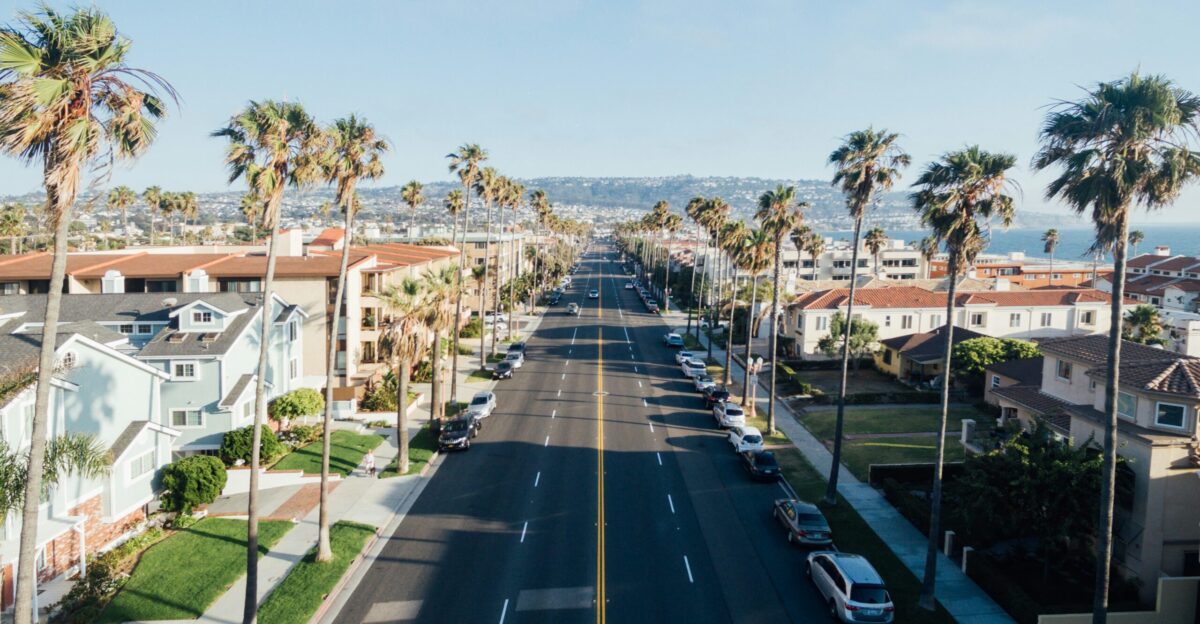 aerial photography of street