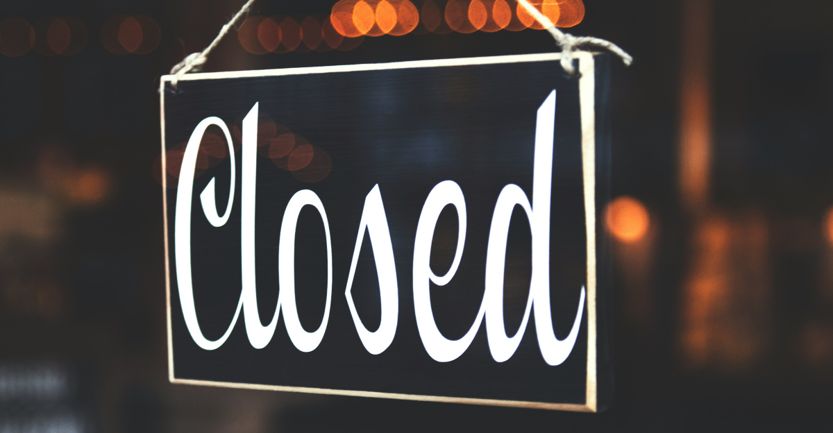 bokeh photography of closed signage