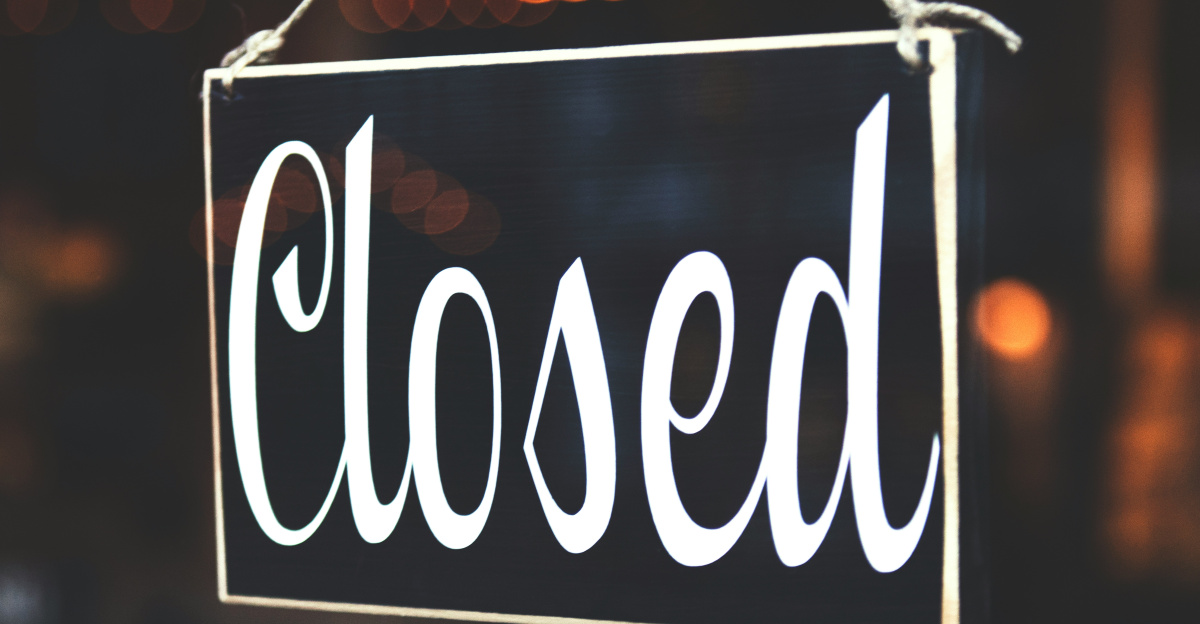 bokeh photography of closed signage