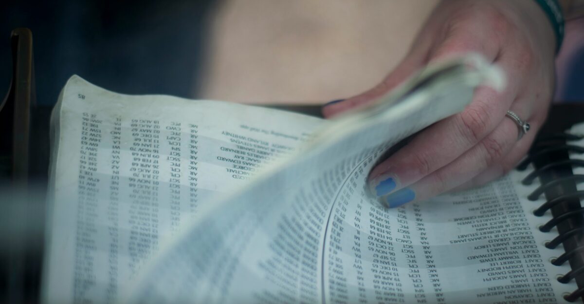 person s holding book