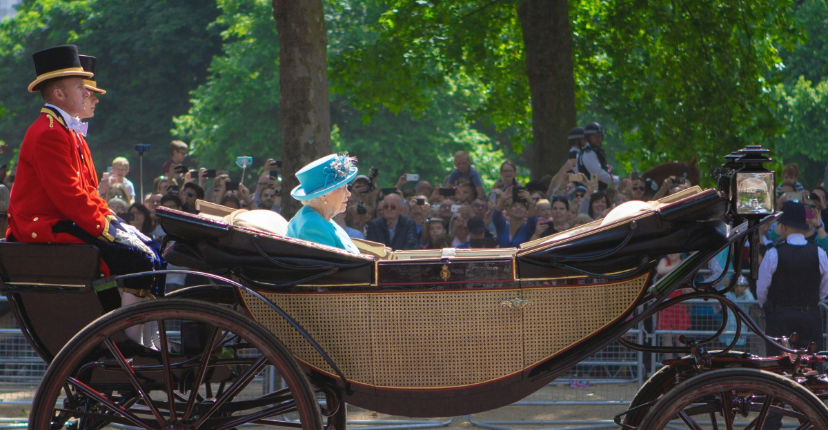 woman sitting on carriage