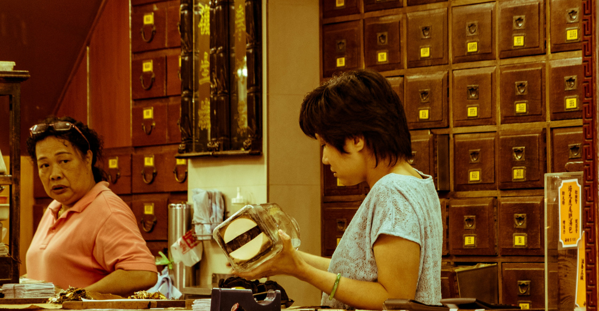 two woman inside hop