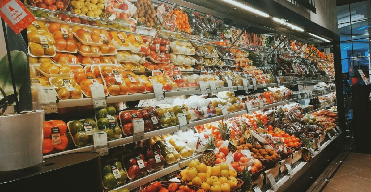 fruit display in groceries