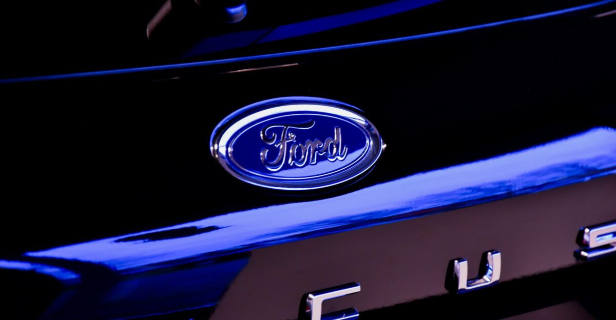 blue and silver ford logo