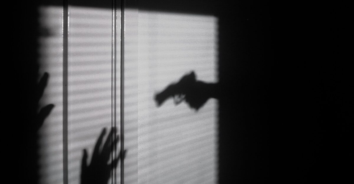 silhouette of person on window