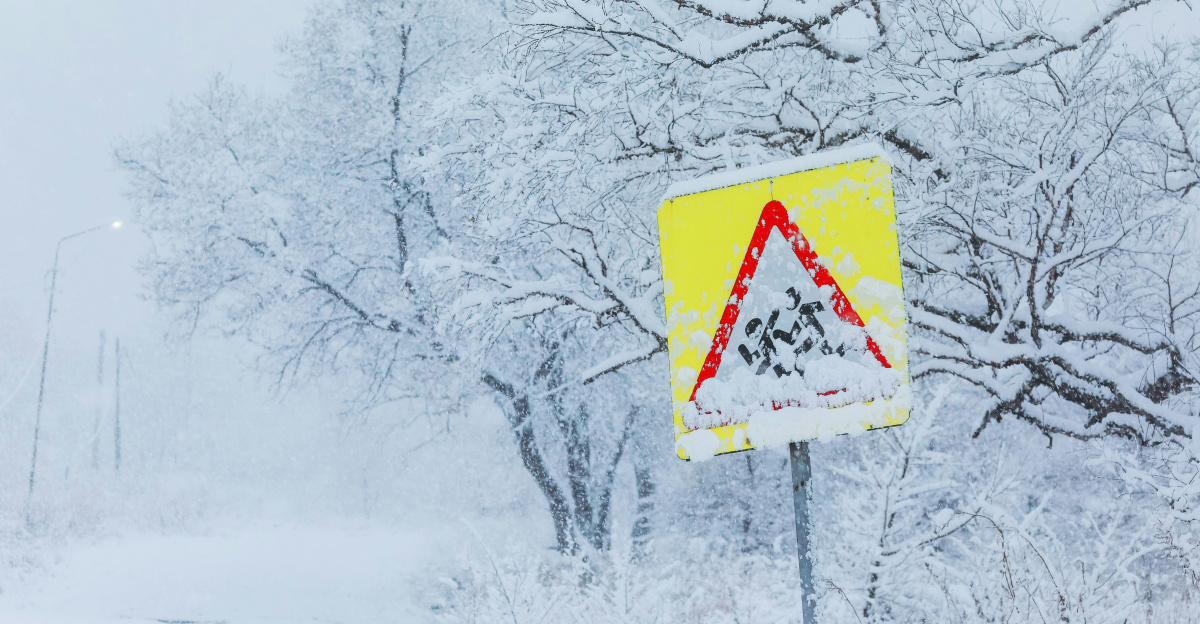 red and white arrow sign