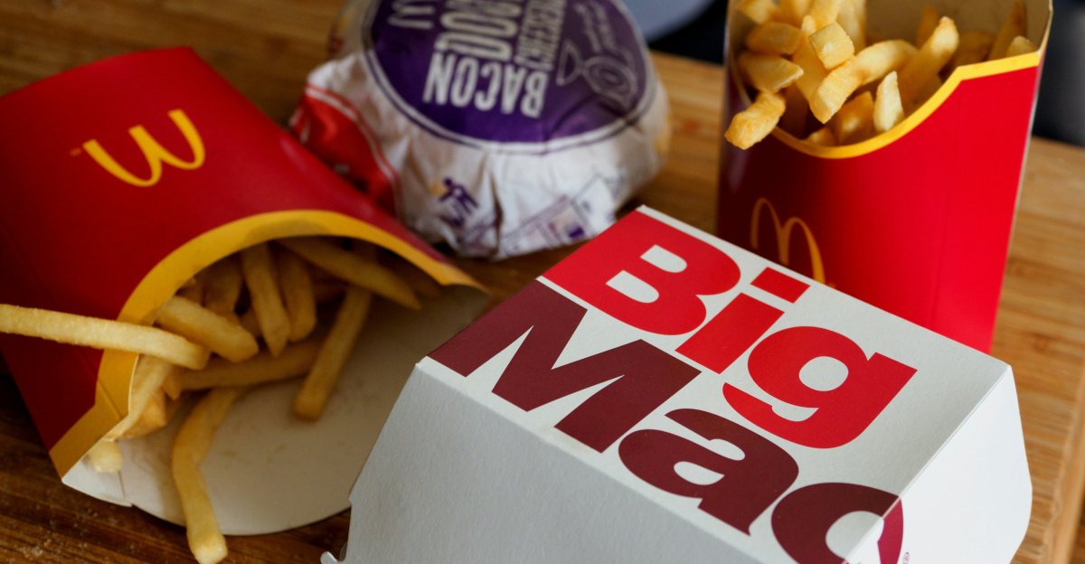 a tray of food on a table