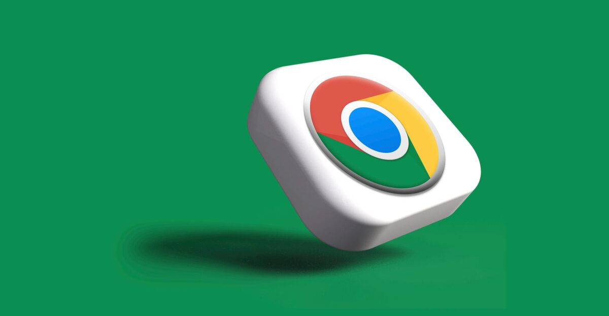 a white google logo on a green background