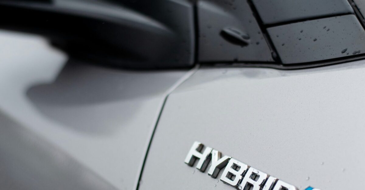 a close up of a car s logo