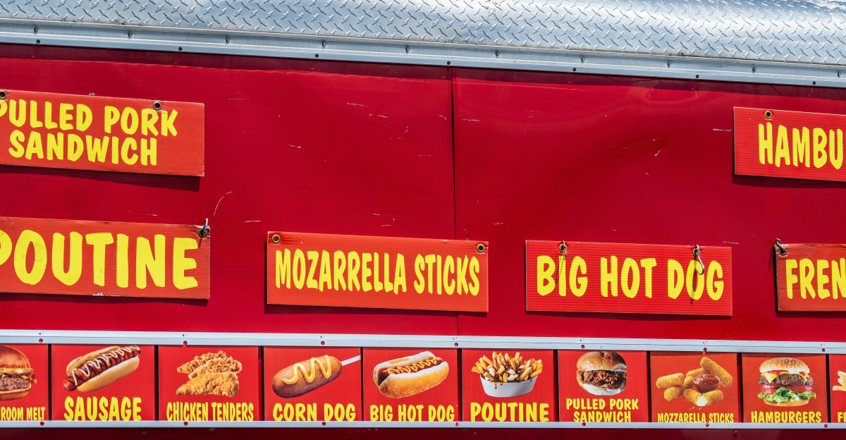 a red food truck