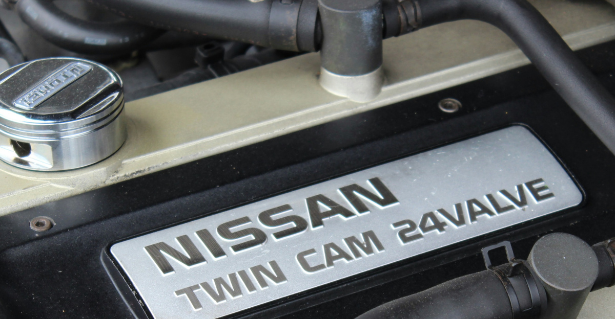 a close-up of a car engine