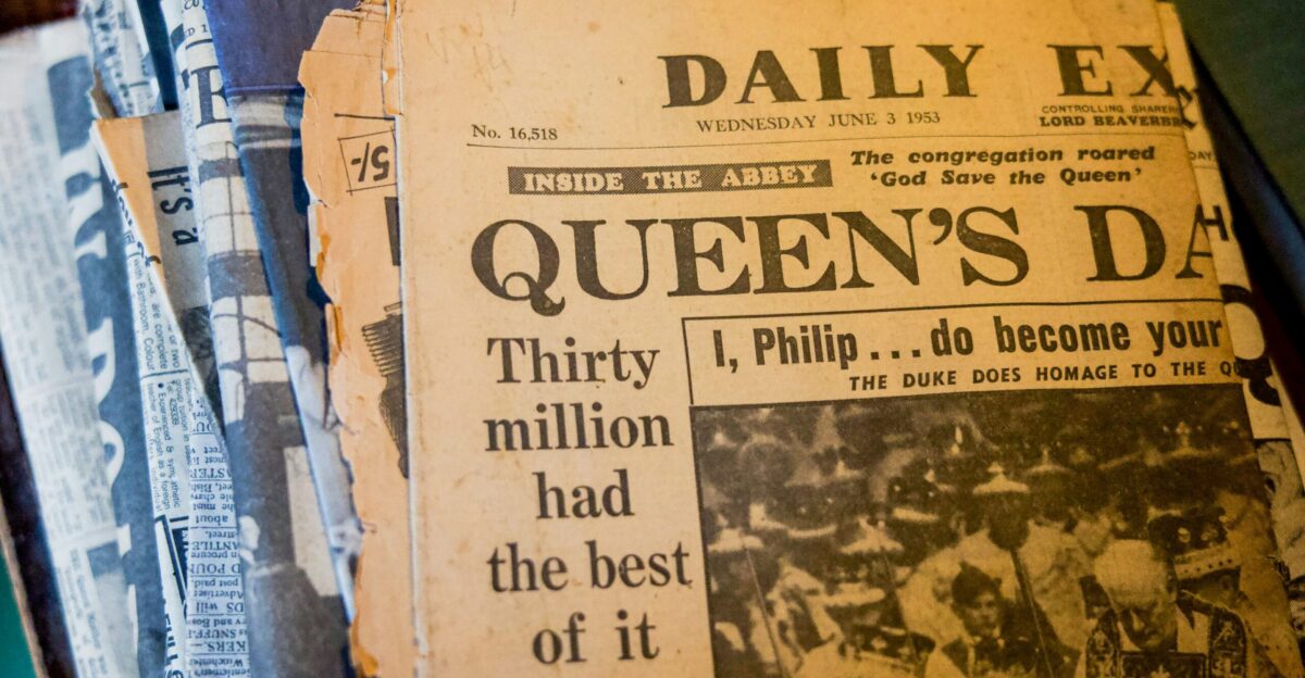 a close-up of a newspaper