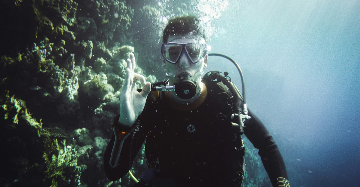 a man wearing scuba gear