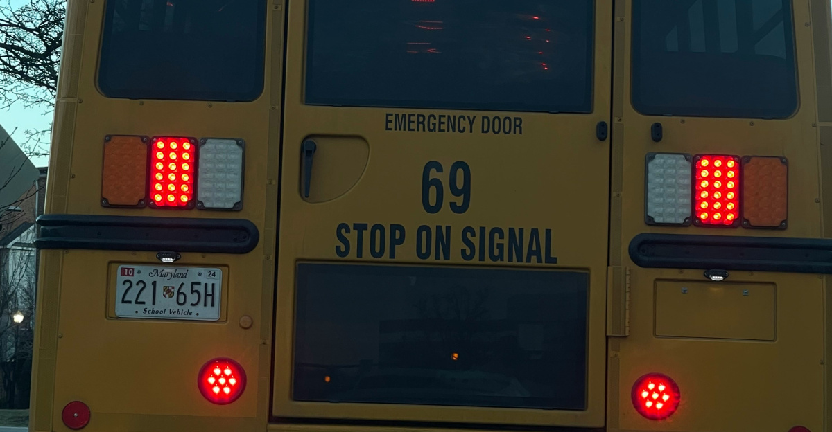 a school bus parked on the side of the road
