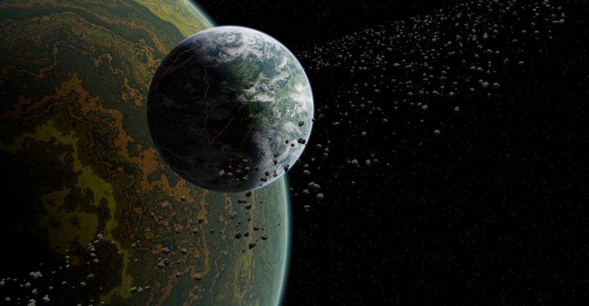 an artist s rendering of an exoplaned planet