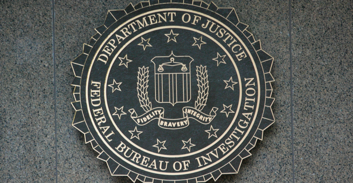the seal of the department of justice on a wall