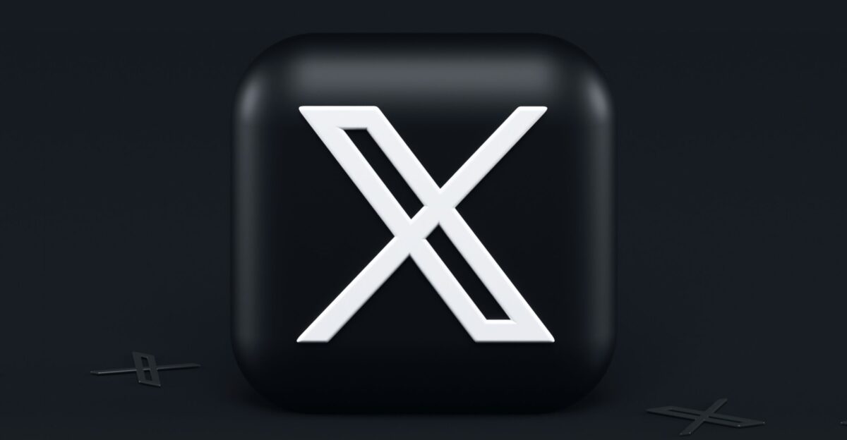 a black square button with a white x on it