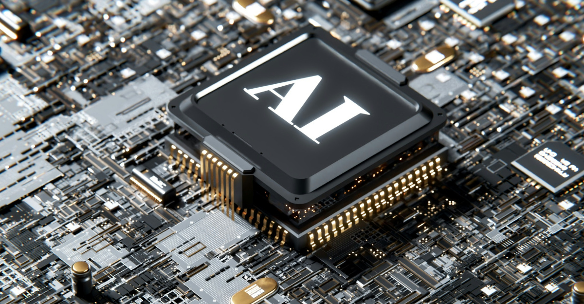 a computer chip with the letter a on top of it