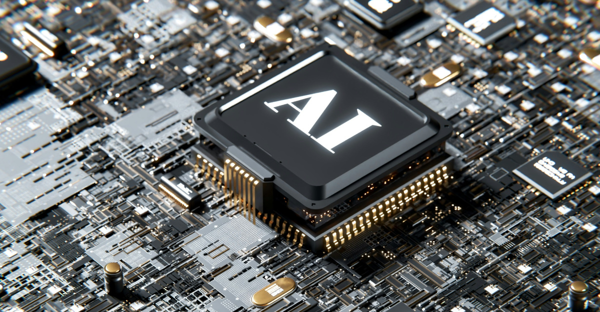 a computer chip with the letter a on top of it