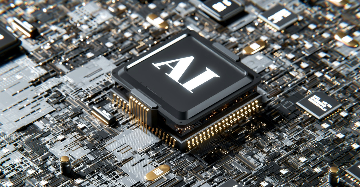 a computer chip with the letter a on top of it