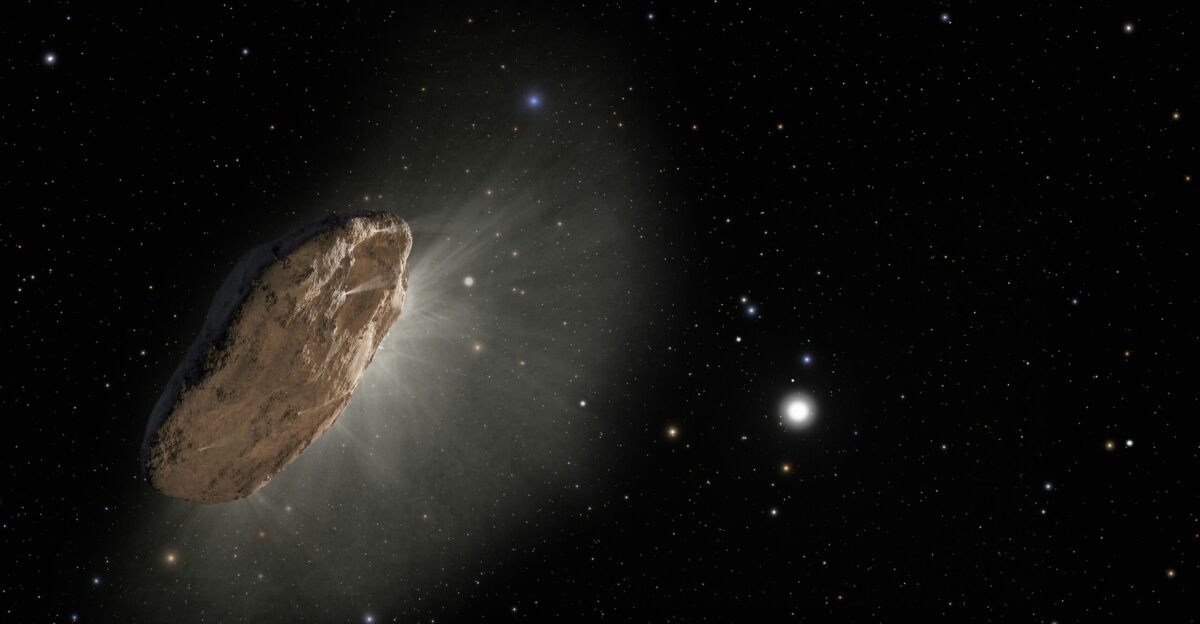 a very large object in the middle of the night sky