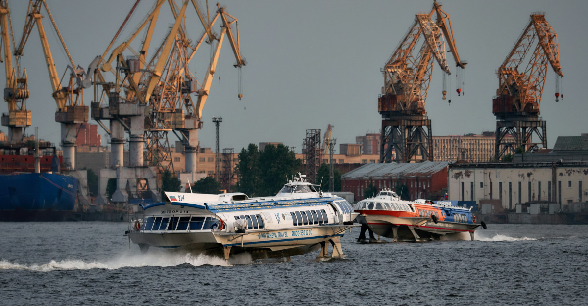 A small boat in a body of water
