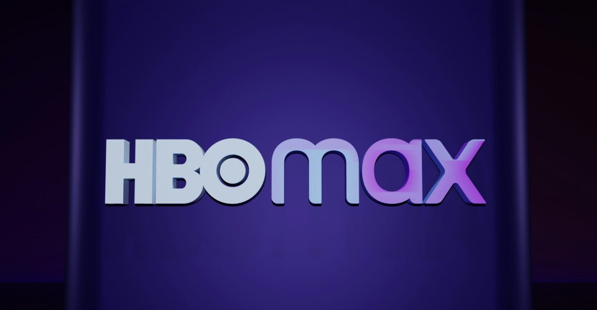 The hbo max logo on a purple background