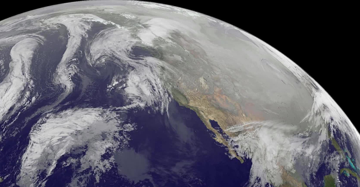 <p>1-9 January 2014. The full-disk images every 3 hours from GOES-WEST capture the sweep of a polar vortex that emerged from the arctic at the beginning of the new year, pushing a blizzard into the northeastern USA on January 3, followed by extensive bitter cold (-20 F, windchill -50 F) around the Great Lakes, and single digit temperatures as far south as Atlanta, Georgia. This western viewpoint displays the persistent flow of arctic air from northern Alaska and Yukon into North America.
</p><p><b><a rel="nofollow" class="external text" href="https://goes.gsfc.nasa.gov/">Credit: NOAA/NASA GOES Project</a></b>
</p><p><b><a rel="nofollow" class="external text" href="https://www.nasa.gov/audience/formedia/features/MP_Photo_Guidelines.html">NASA image use policy.</a></b>
</p><p><b><a rel="nofollow" class="external text" href="https://www.nasa.gov/centers/goddard/home/index.html">NASA Goddard Space Flight Center</a></b> enables NASA’s mission through four scientific endeavors: Earth Science, Heliophysics, Solar System Exploration, and Astrophysics. Goddard plays a leading role in NASA’s accomplishments by contributing compelling scientific knowledge to advance the Agency’s mission.
</p><p><b>Follow us on <a rel="nofollow" class="external text" href="https://twitter.com/NASA_GoddardPix">Twitter</a></b>
</p><p><b>Like us on <a rel="nofollow" class="external text" href="https://www.facebook.com/pages/Greenbelt-MD/NASA-Goddard/395013845897?ref=tsd">Facebook</a></b>
</p>
<b>Find us on <a rel="nofollow" class="external text" href="https://instagram.com/nasagoddard?vm=grid">Instagram</a></b>