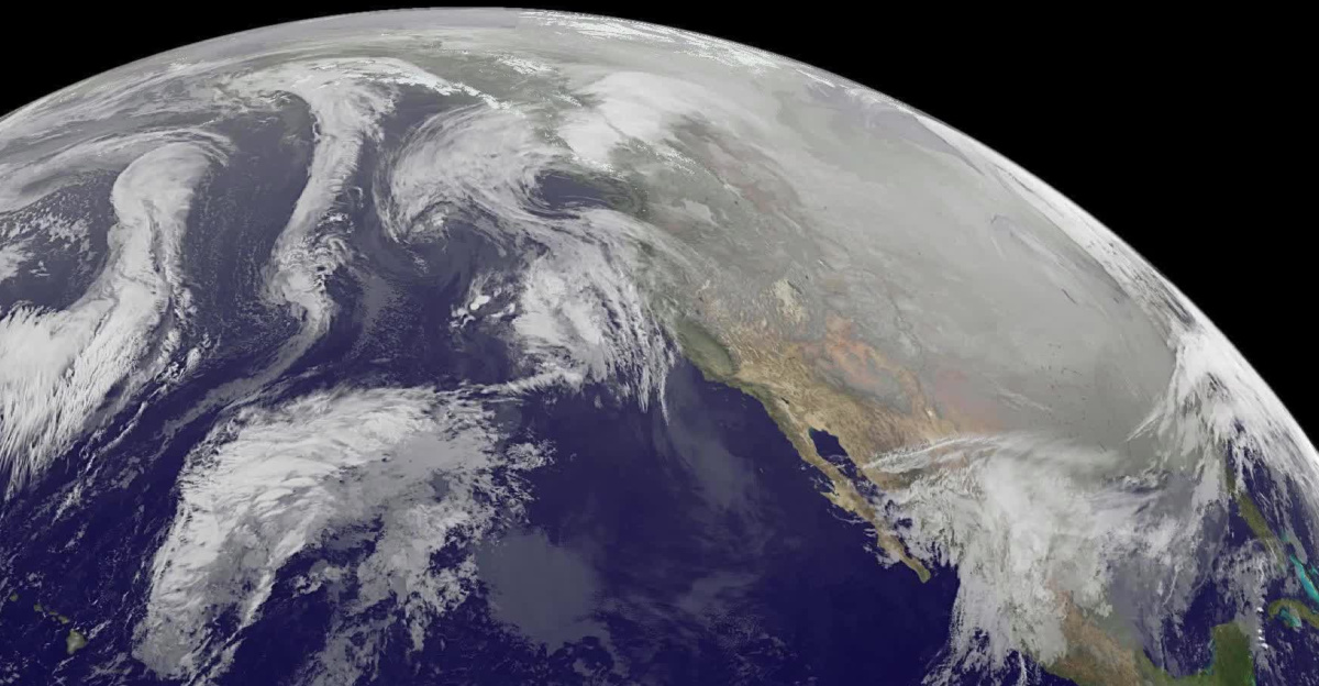 <p>1-9 January 2014. The full-disk images every 3 hours from GOES-WEST capture the sweep of a polar vortex that emerged from the arctic at the beginning of the new year, pushing a blizzard into the northeastern USA on January 3, followed by extensive bitter cold (-20 F, windchill -50 F) around the Great Lakes, and single digit temperatures as far south as Atlanta, Georgia. This western viewpoint displays the persistent flow of arctic air from northern Alaska and Yukon into North America.
</p><p><b><a rel="nofollow" class="external text" href="https://goes.gsfc.nasa.gov/">Credit: NOAA/NASA GOES Project</a></b>
</p><p><b><a rel="nofollow" class="external text" href="https://www.nasa.gov/audience/formedia/features/MP_Photo_Guidelines.html">NASA image use policy.</a></b>
</p><p><b><a rel="nofollow" class="external text" href="https://www.nasa.gov/centers/goddard/home/index.html">NASA Goddard Space Flight Center</a></b> enables NASA’s mission through four scientific endeavors: Earth Science, Heliophysics, Solar System Exploration, and Astrophysics. Goddard plays a leading role in NASA’s accomplishments by contributing compelling scientific knowledge to advance the Agency’s mission.
</p><p><b>Follow us on <a rel="nofollow" class="external text" href="https://twitter.com/NASA_GoddardPix">Twitter</a></b>
</p><p><b>Like us on <a rel="nofollow" class="external text" href="https://www.facebook.com/pages/Greenbelt-MD/NASA-Goddard/395013845897?ref=tsd">Facebook</a></b>
</p>
<b>Find us on <a rel="nofollow" class="external text" href="https://instagram.com/nasagoddard?vm=grid">Instagram</a></b>