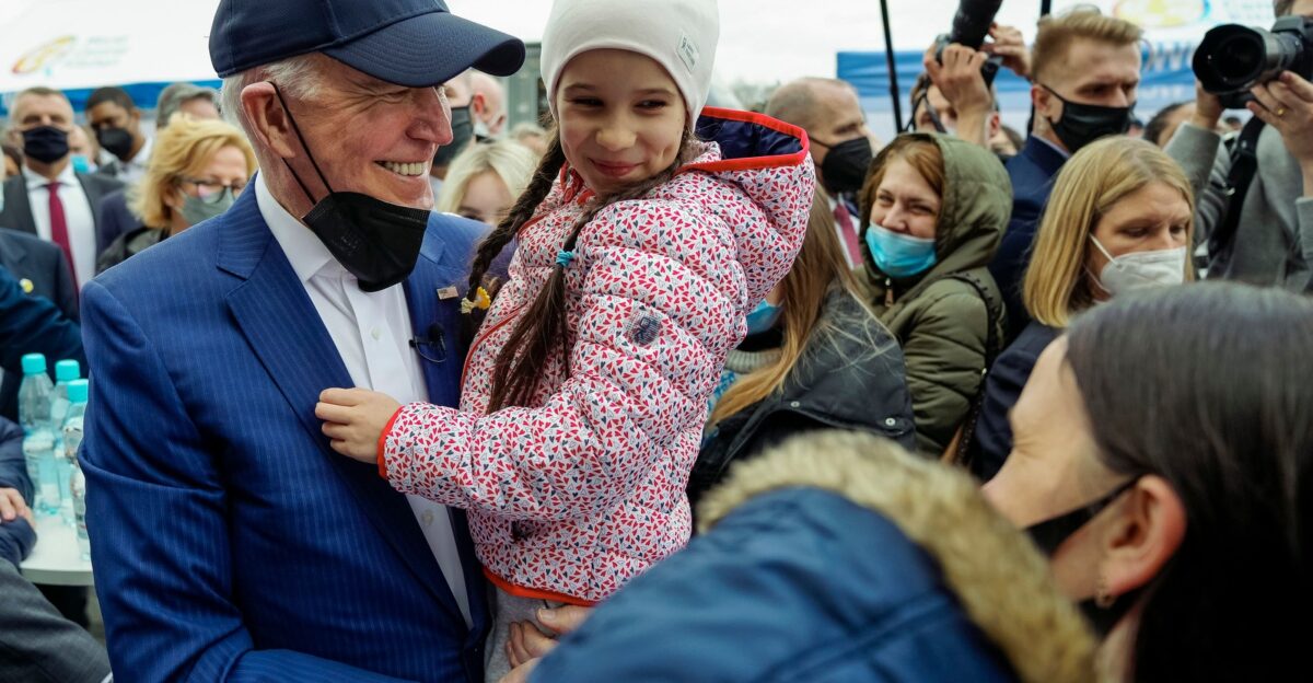 I visited Ukrainian refugees who have fled to Poland this afternoon You don t need to speak the same language to feel the roller-coaster of emotions in their eyes I want to thank my friend Chef Jos Andr s his team and the people of Warsaw for opening your hearts to help