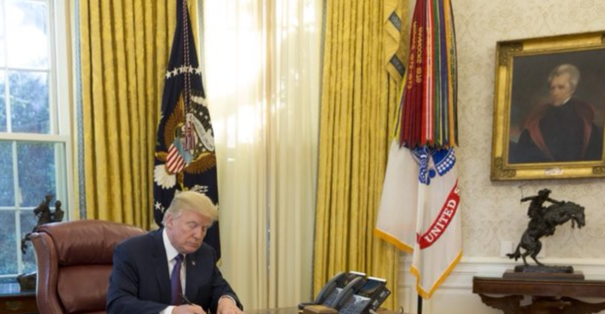 Today President Donald J Trump fills out his New York State absentee ballot for the upcoming New York general election