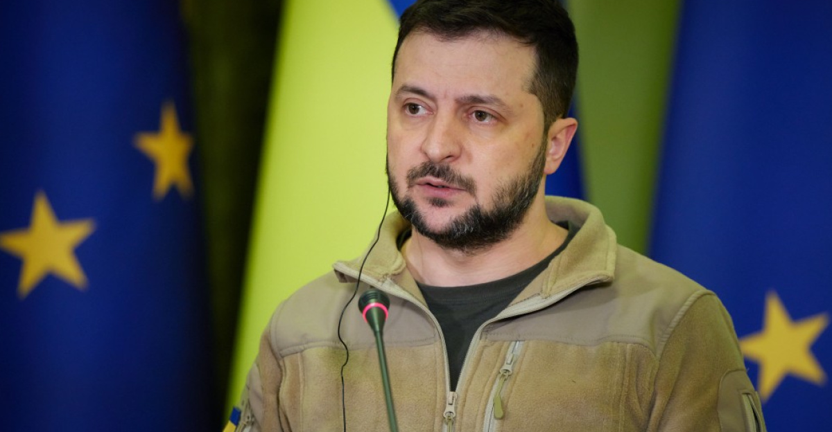 President of Ukraine Volodymyr Zelenskyy in Kyiv during the Russo-Ukrainian War