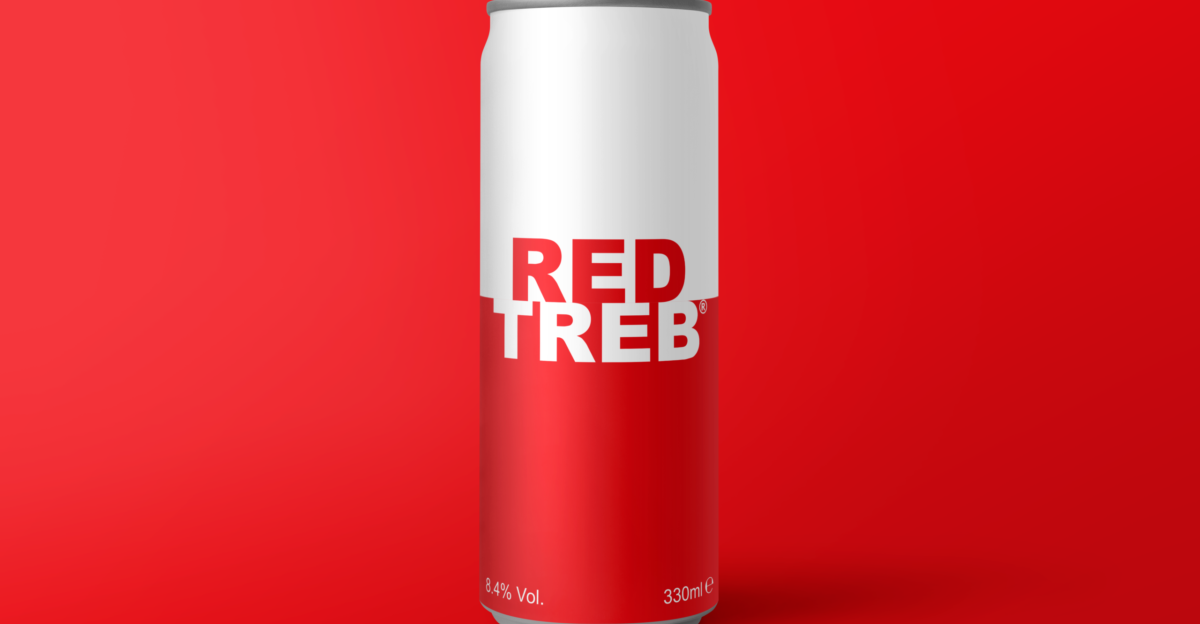 Red flavour variant of TREB ready-to-drink vodka beverage