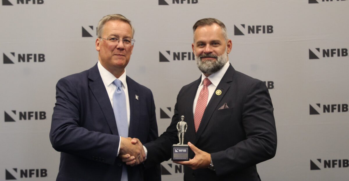 Thank you NFIB for honoring me with the Guardian of Small Business Award
