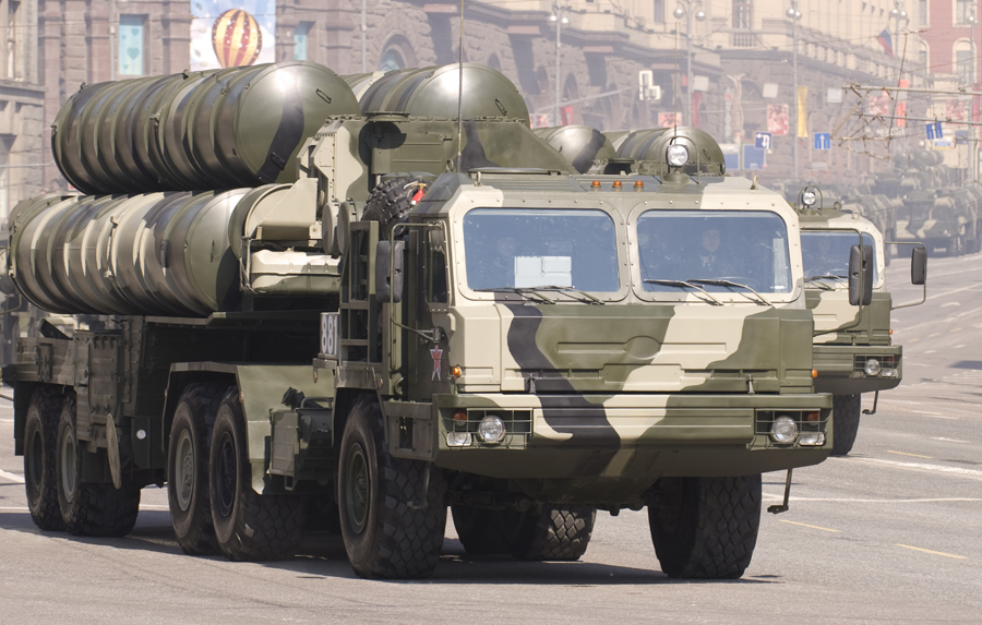 A Russian S-400 SAM during the Victory parade 2010